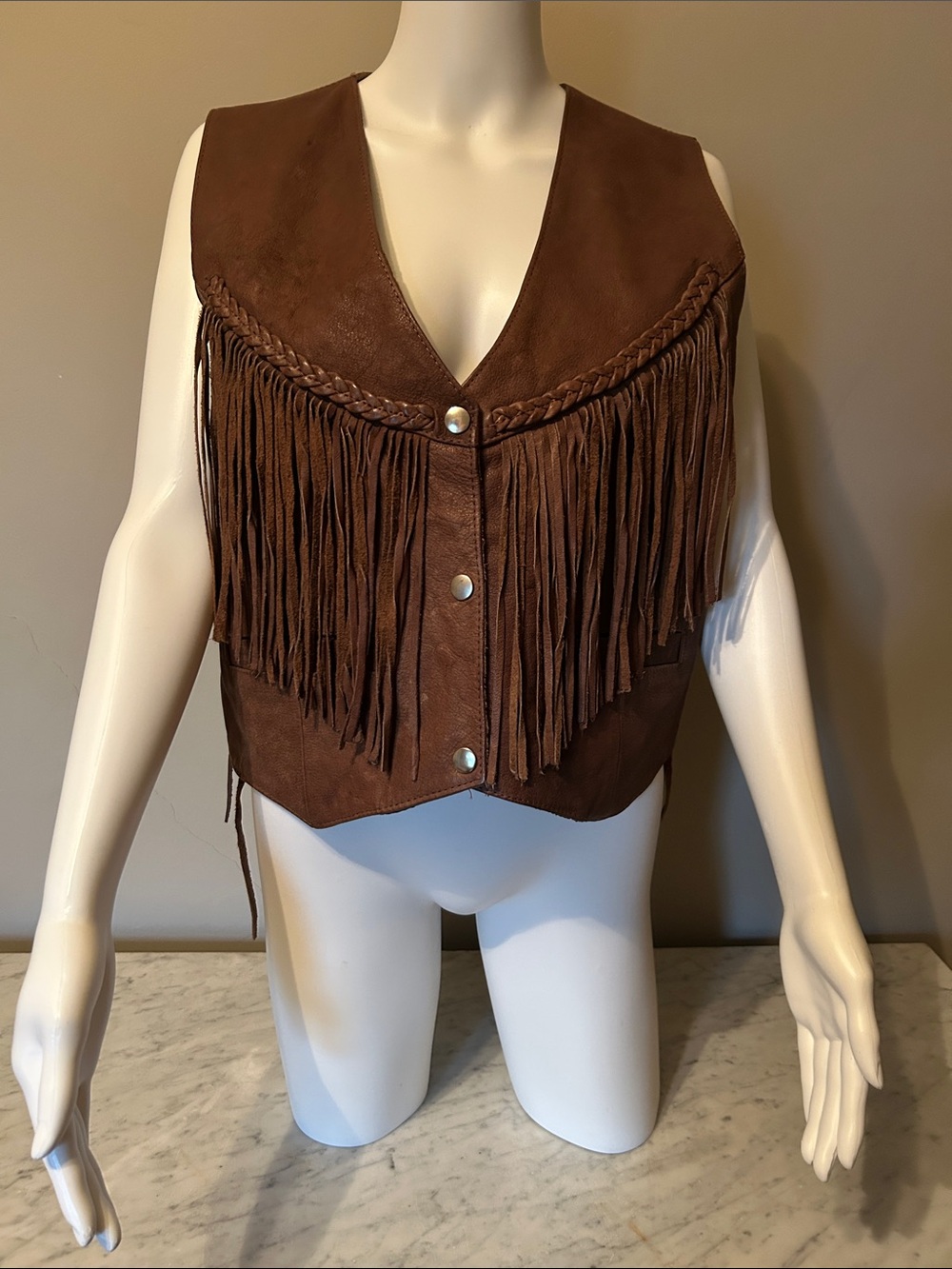 Vintage Suede Biker Vest and Chaps